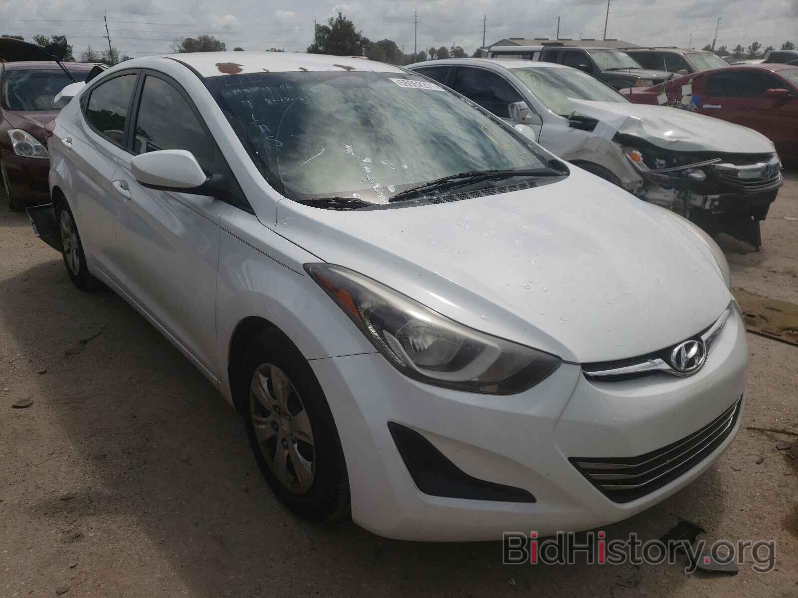 Photo 5NPDH4AE0GH672553 - HYUNDAI ELANTRA 2016