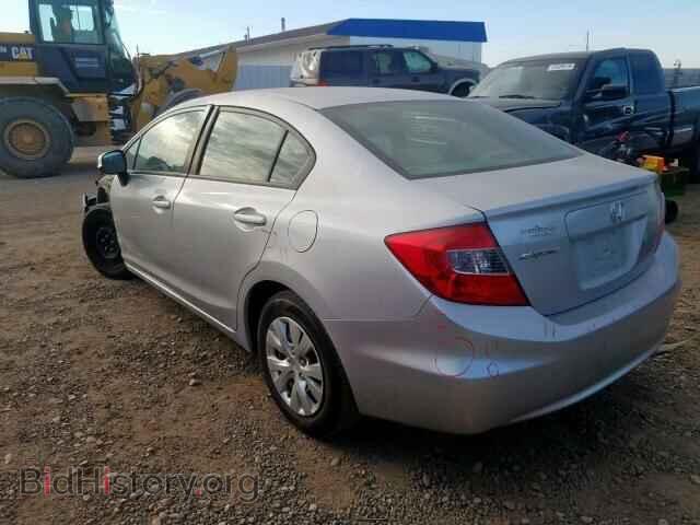 2012 HONDA CIVIC LX - VIN: 2HGFB2F52CH586608 - Фото 3