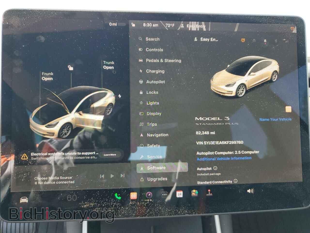 2019 TESLA MODEL 3 - VIN: 5YJ3E1EA6KF299780 - Фото 9
