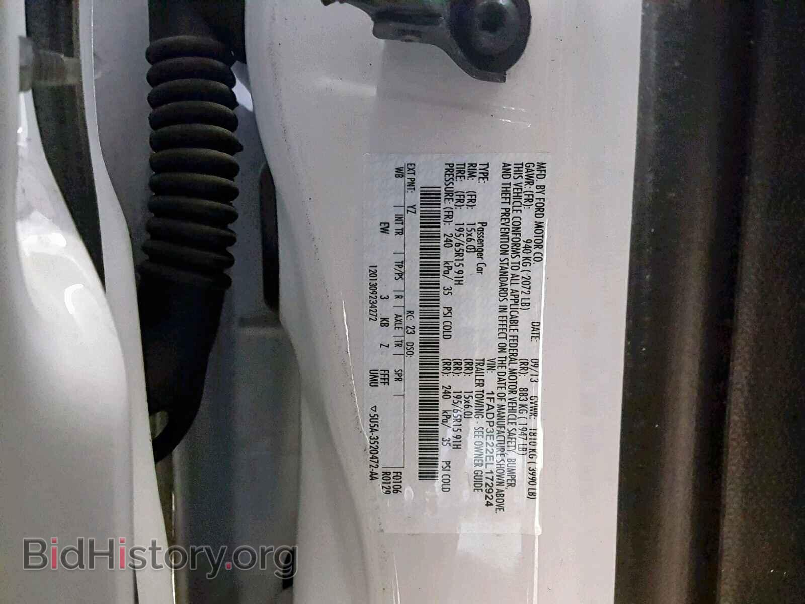 2014 FORD FOCUS - VIN: 1FADP3E22EL172924 - Photo 10