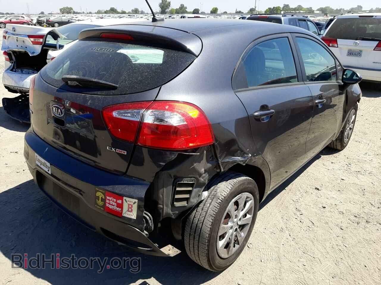 2012 KIA RIO - VIN: KNADN5A37C6040390 - Фото 4