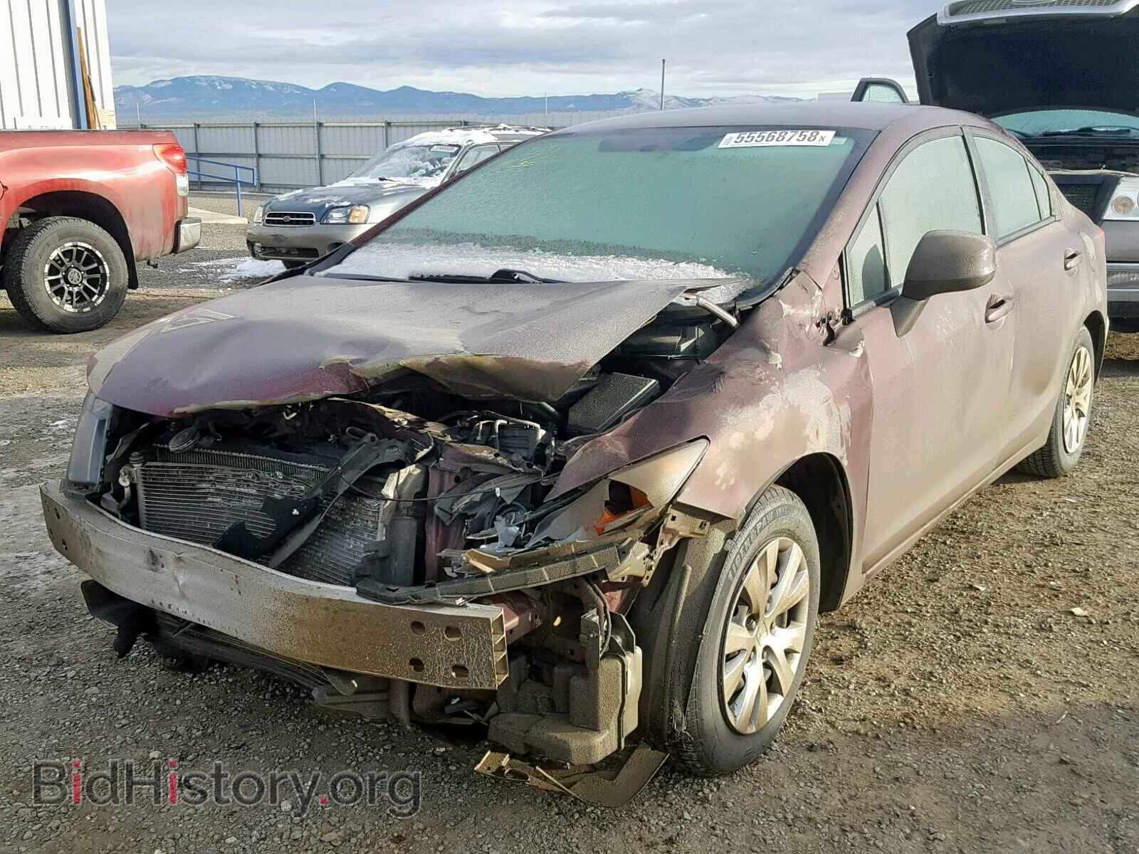 2012 HONDA CIVIC LX - VIN: 2HGFB2F59CH594785 - Фото 2