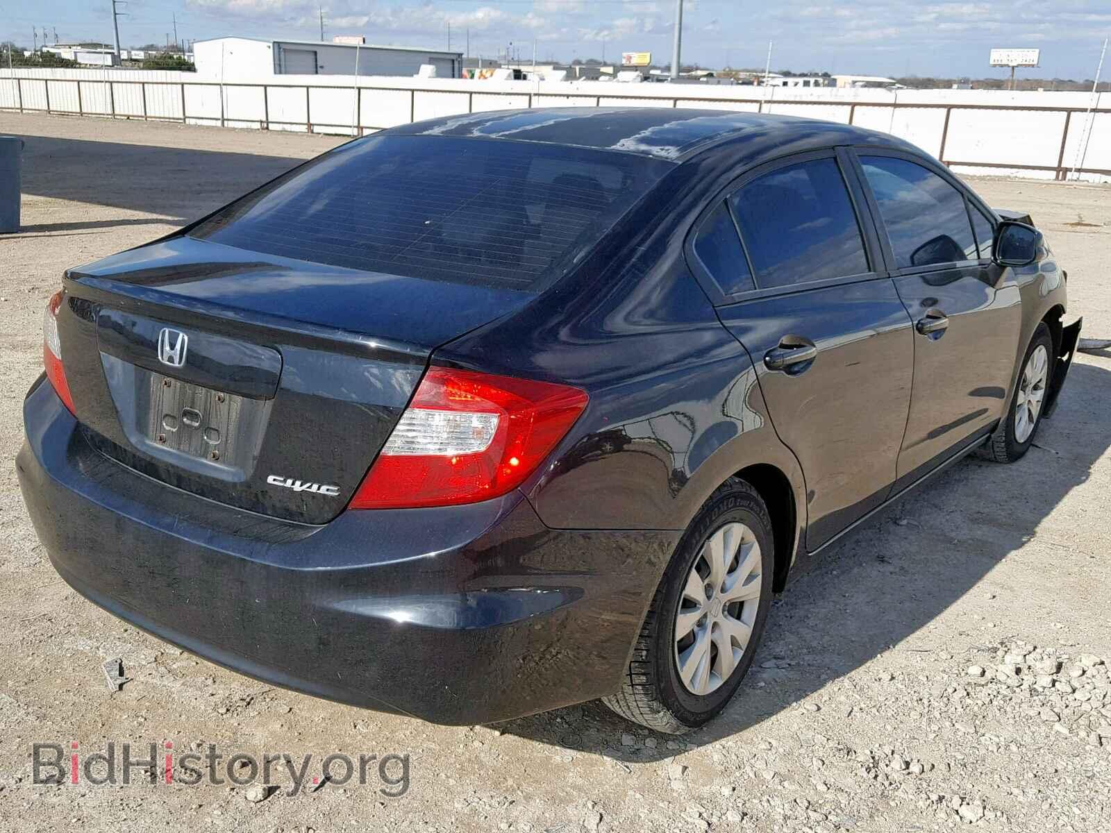 2012 HONDA CIVIC LX - VIN: 2HGFB2F57CH589150 - Фото 4