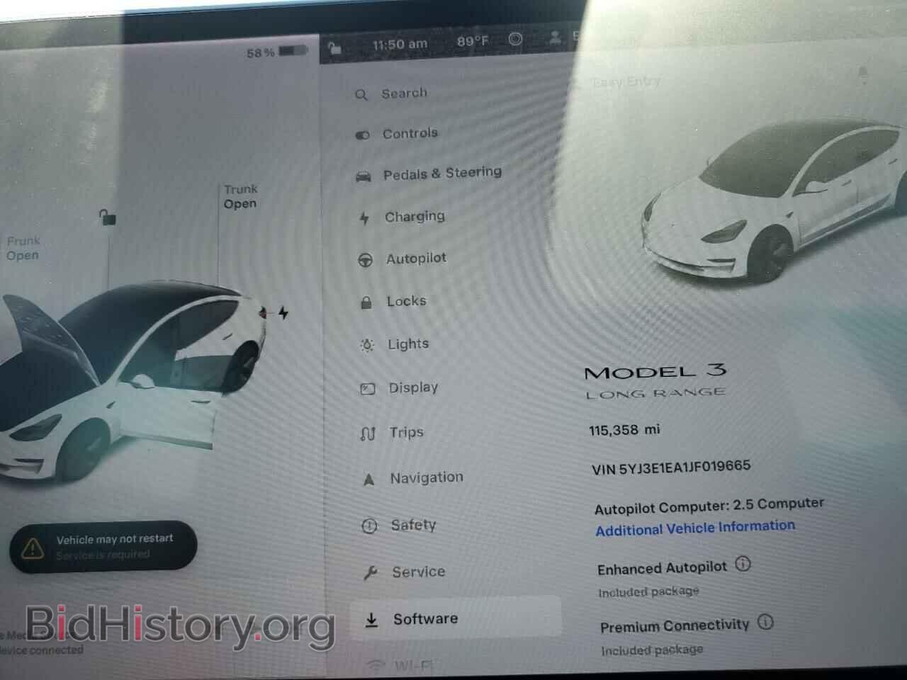2018 TESLA MODEL 3 - VIN: 5YJ3E1EA1JF019665 - Фото 9
