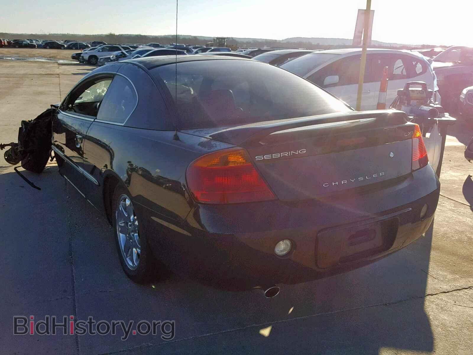2002 CHRYSLER SEBRING - VIN: 4C3AG52H32E152282 - Фото 3