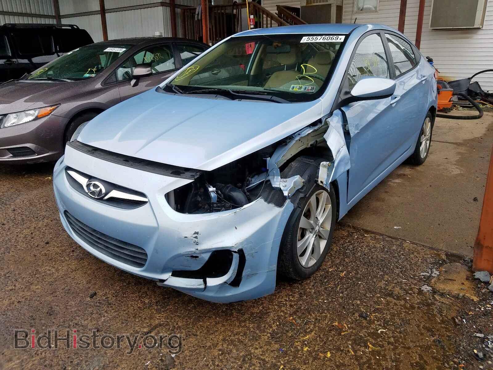 2012 HYUNDAI ACCENT - VIN: KMHCU4AEXCU209855 - Фото 2
