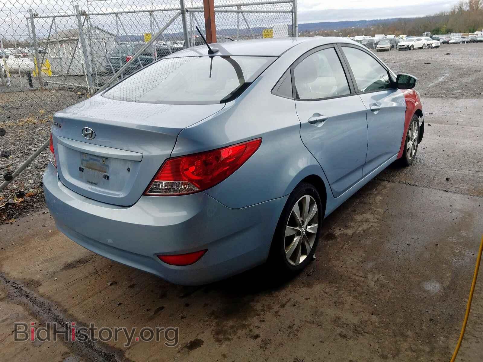 2012 HYUNDAI ACCENT - VIN: KMHCU4AEXCU209855 - Фото 4