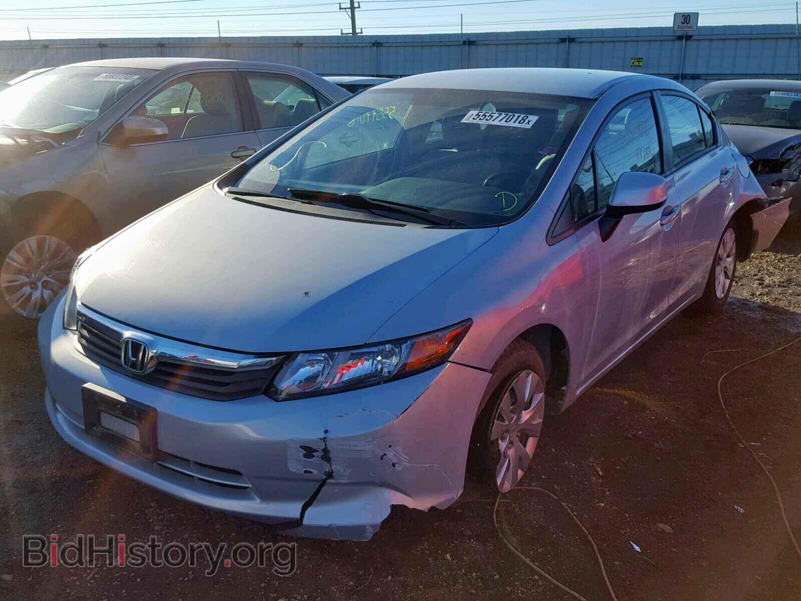 2012 HONDA CIVIC LX - VIN: 19XFB2F52CE024735 - Фото 2