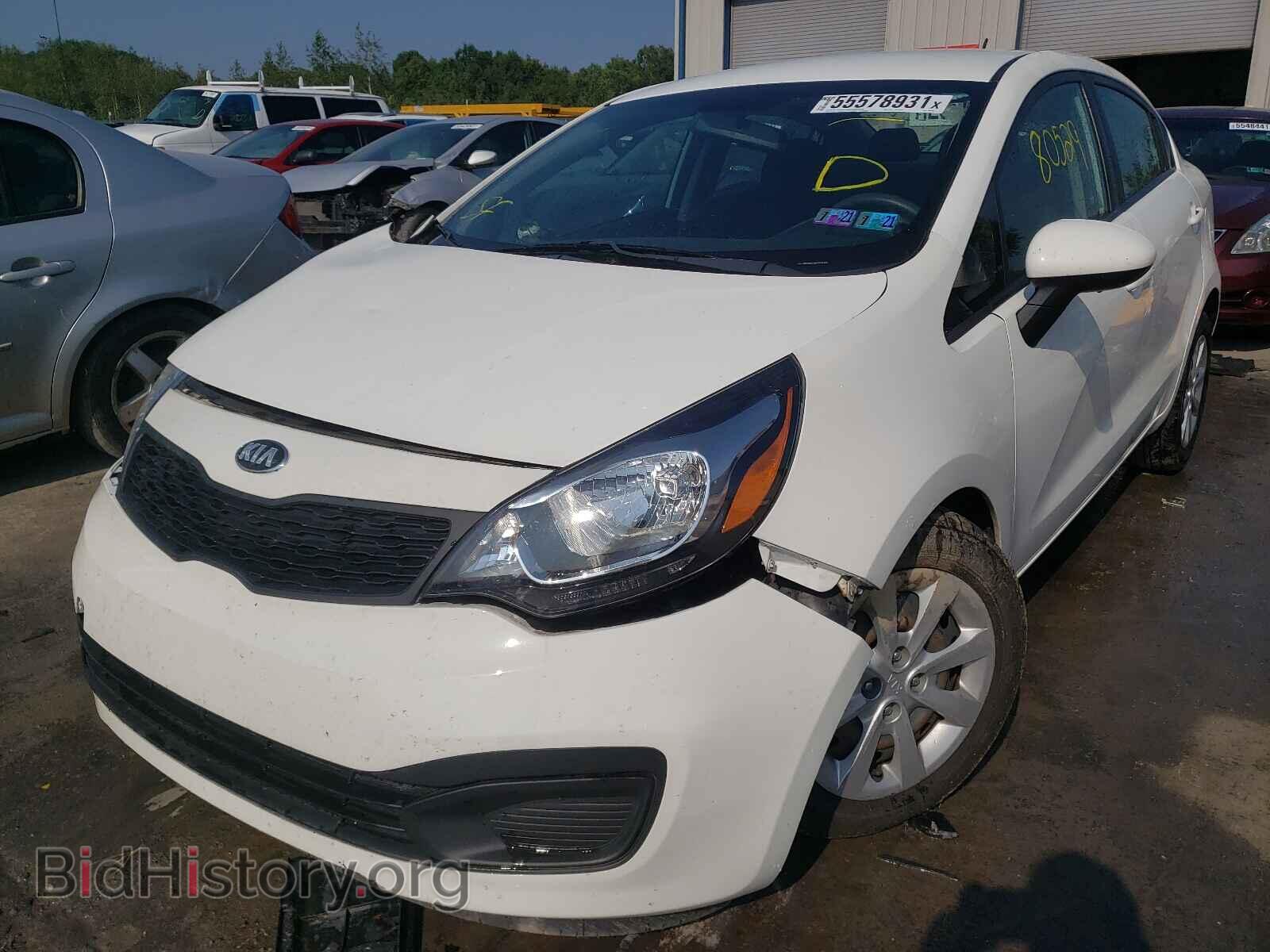 2014 KIA RIO - VIN: KNADM4A39E6384738 - Фото 2