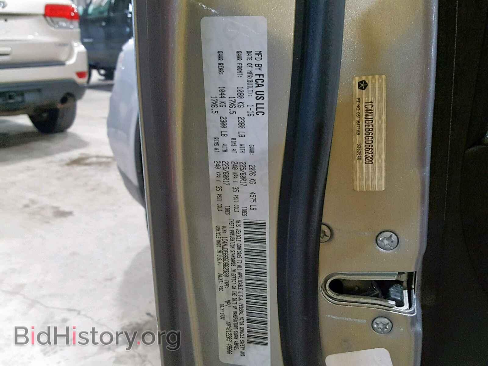 2016 JEEP COMPASS LA - VIN: 1C4NJDEB6GD662320 - Фото 10