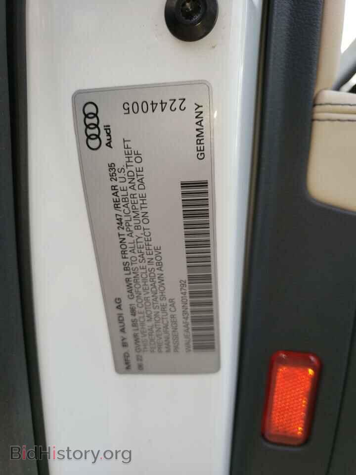 2022 AUDI A4 - VIN: WAUEAAF43NN014792 - Photo 12