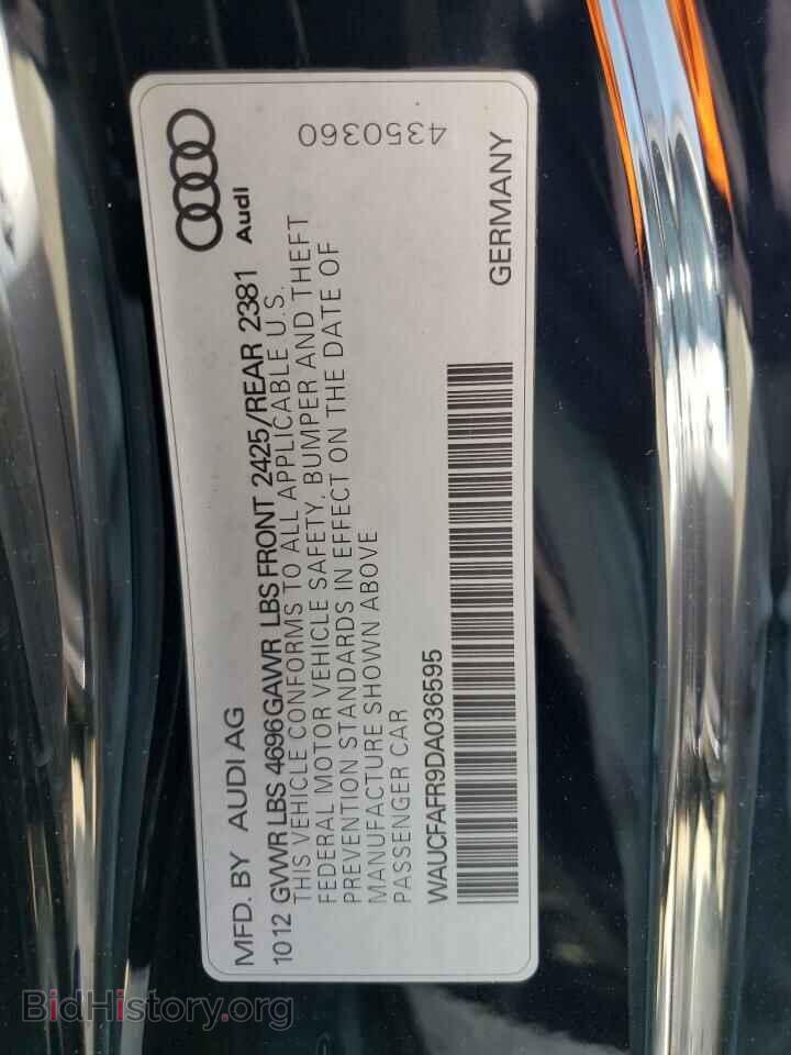 2013 AUDI A5 - VIN: WAUCFAFR9DA036595 - Фото 13