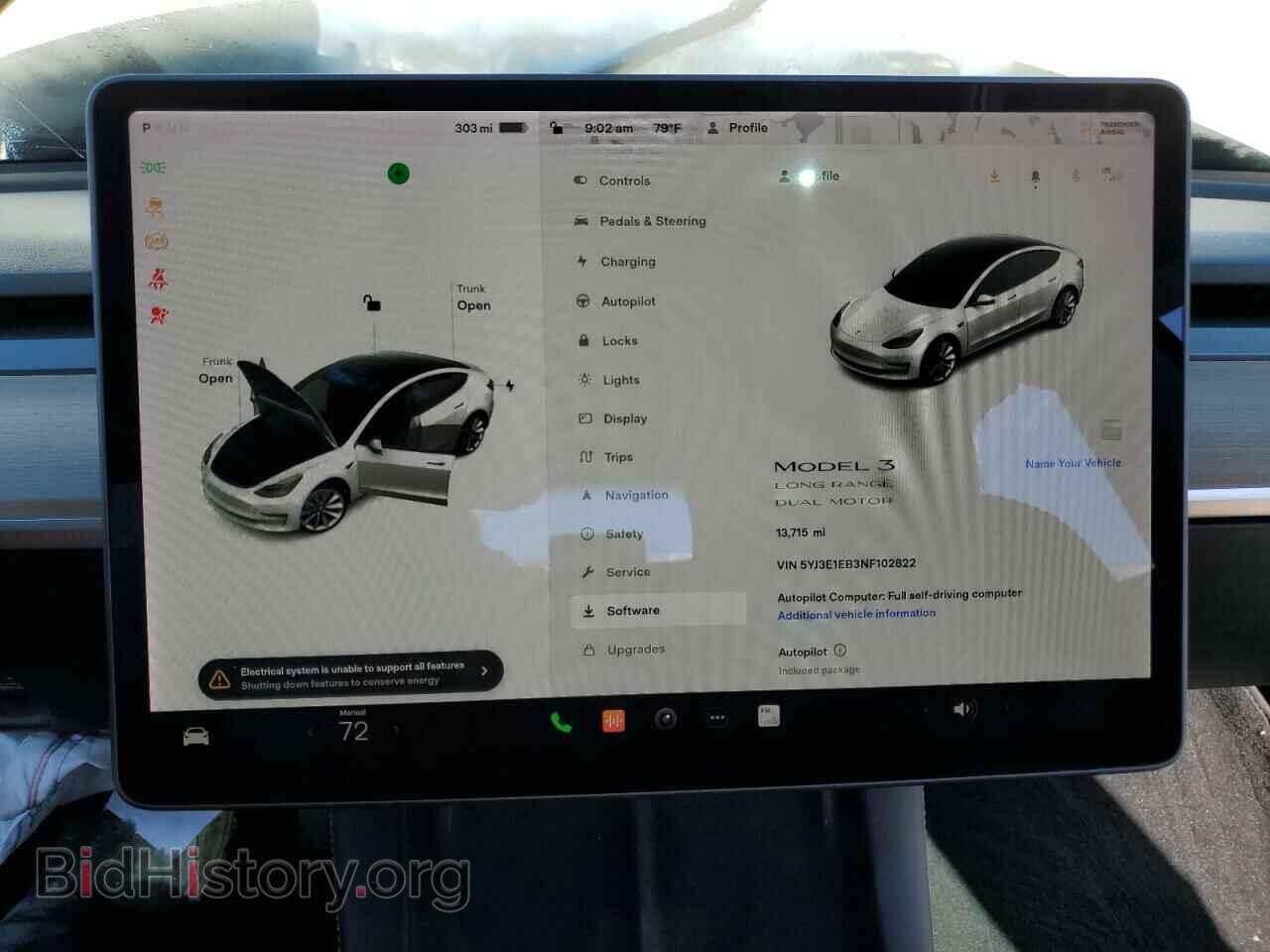 2022 TESLA MODEL 3 - VIN: 5YJ3E1EB3NF102822 - Фото 9