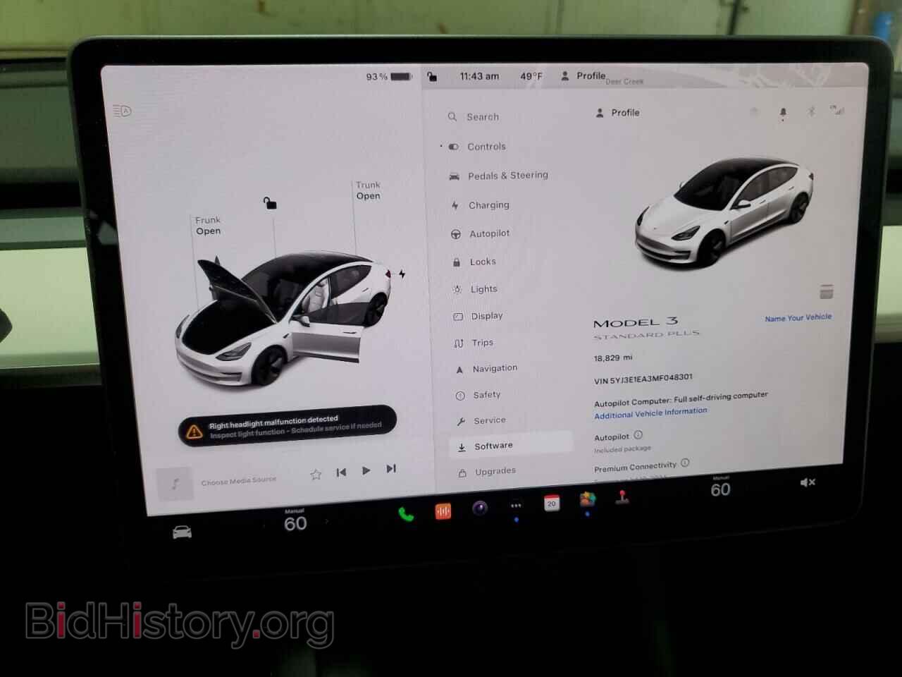 2021 TESLA MODEL 3 - VIN: 5YJ3E1EA3MF048301 - Photo 9