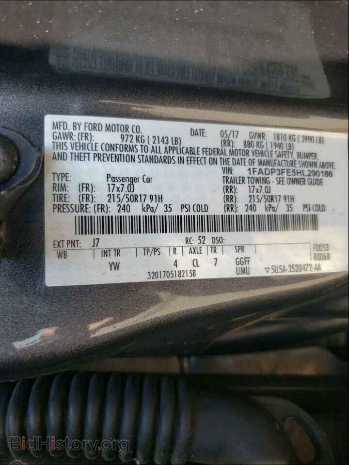 2017 FORD FOCUS - VIN: 1FADP3FE5HL290186 - Фото 10