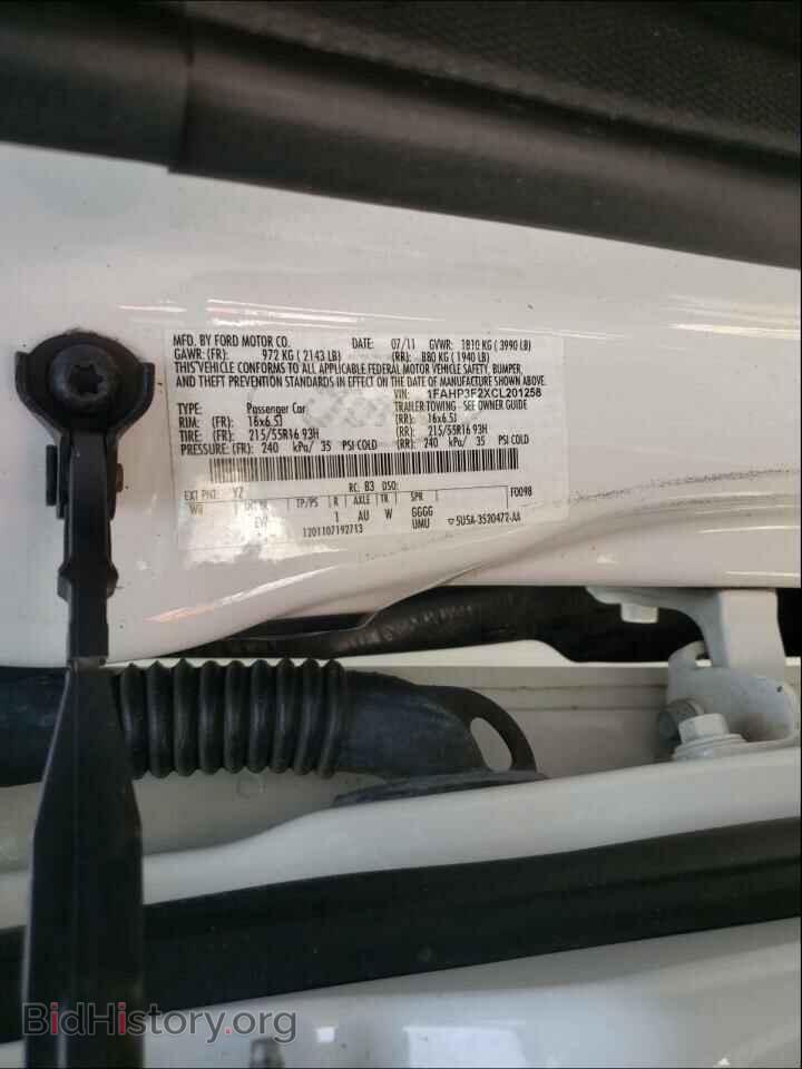 2012 FORD FOCUS - VIN: 1FAHP3F2XCL201258 - Фото 10