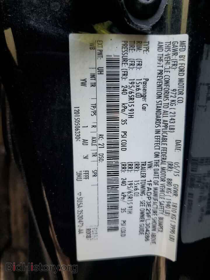 2015 FORD FOCUS - VIN: 1FADP3E29FL304286 - Фото 12