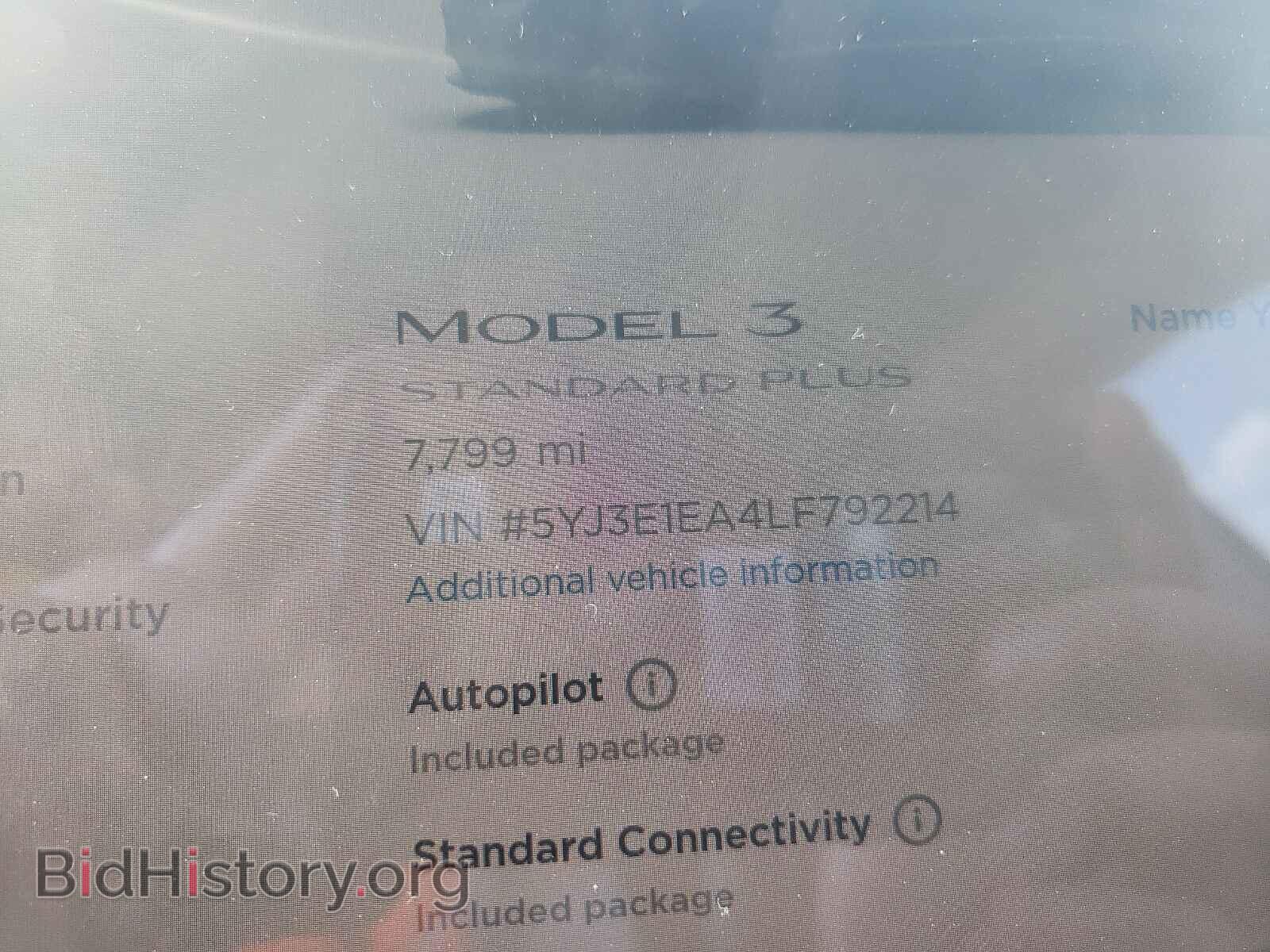 2020 TESLA MODEL 3 - VIN: 5YJ3E1EA4LF792214 - Photo 8