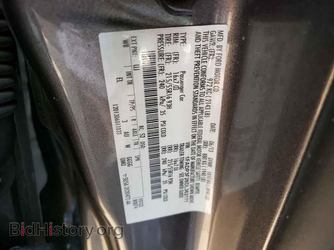 2013 FORD FOCUS - VIN: 1FADP3F26DL362111 - Фото 13