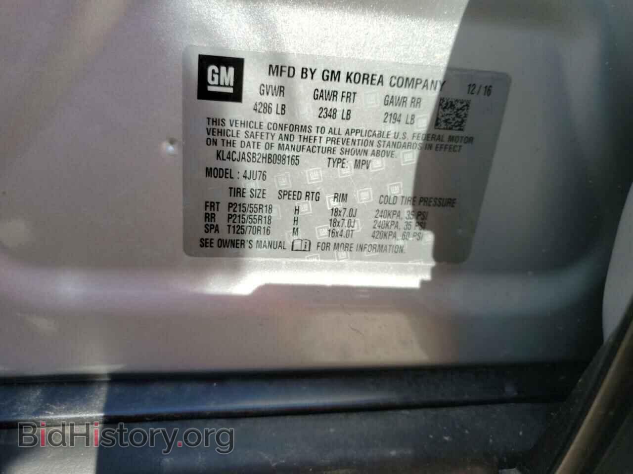 2017 BUICK ENCORE - VIN: KL4CJASB2HB098165 - Photo 13