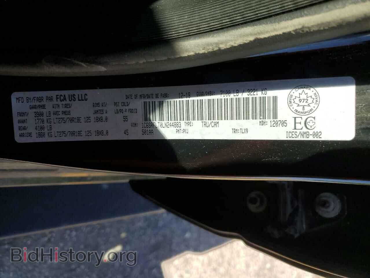 2020 RAM 1500 - VIN: 1C6SRFLT0LN244883 - Фото 12