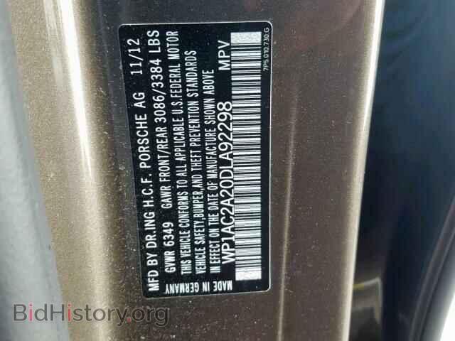 2013 PORSCHE CAYENNE TU - VIN: WP1AC2A20DLA92298 - Фото 10