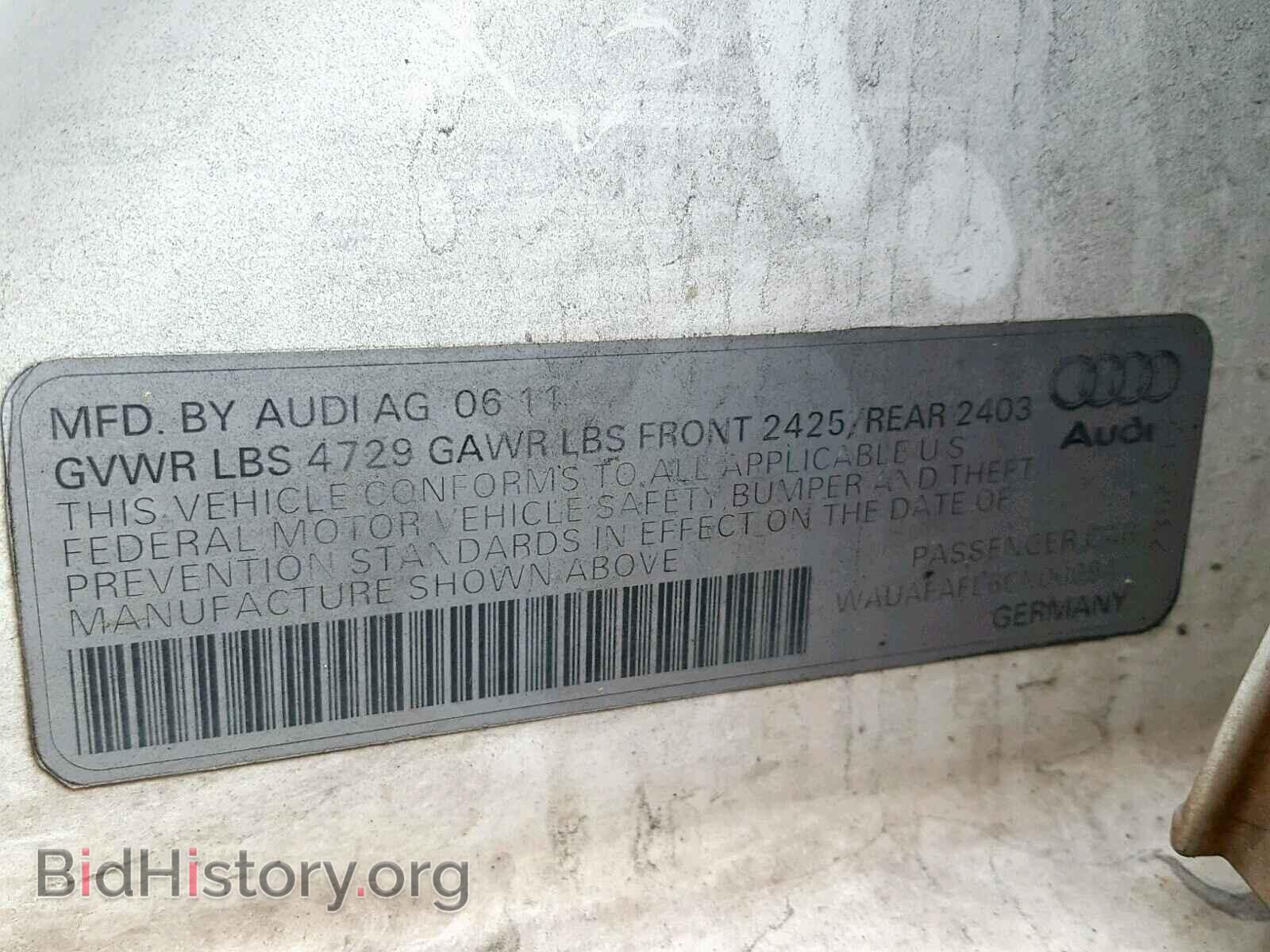 2012 AUDI A4 - VIN: WAUAFAFL6CN000941 - Фото 10