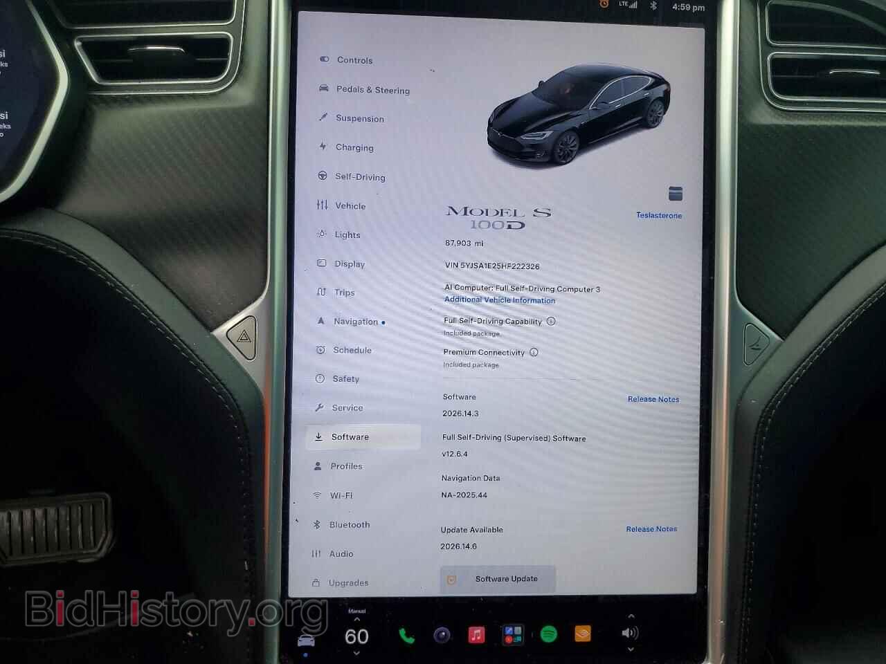 2017 TESLA MODEL S - VIN: 5YJSA1E25HF222326 - Photo 9