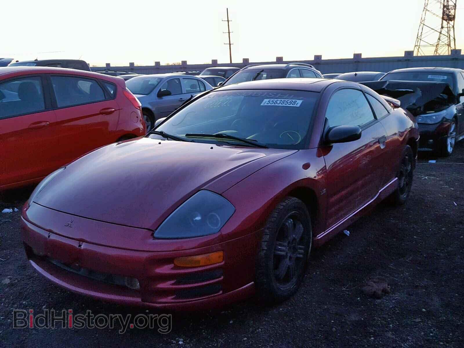 2001 MITSUBISHI ECLIPSE - VIN: 4A3AC54H31E050966 - Фото 2