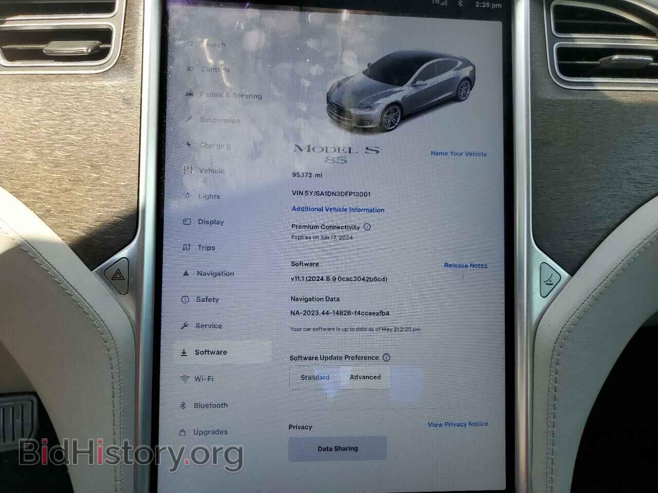 2013 TESLA MODEL S - VIN: 5YJSA1DN3DFP13001 - Фото 9