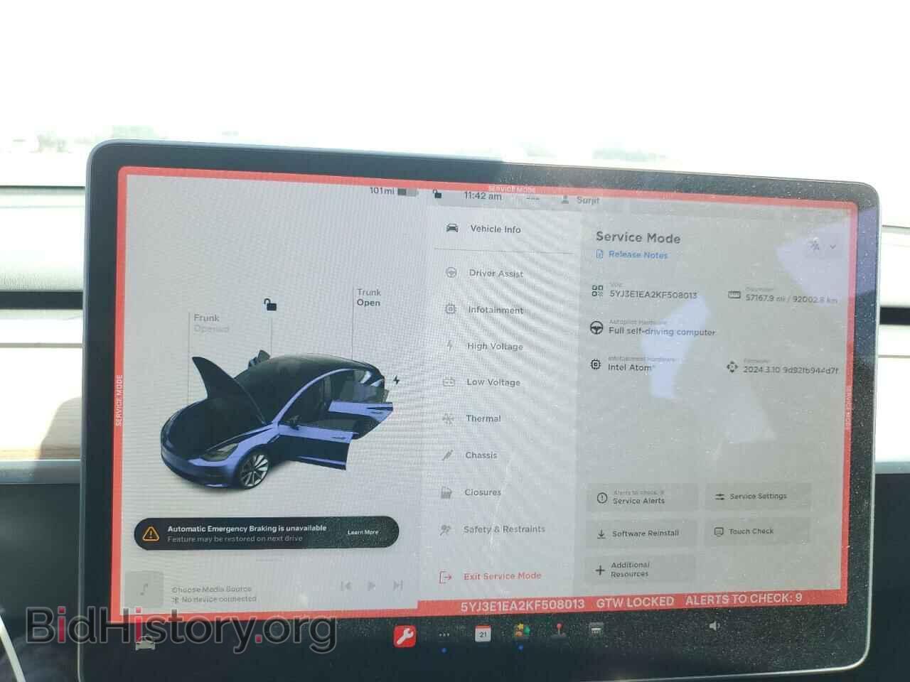 2019 TESLA MODEL 3 - VIN: 5YJ3E1EA2KF508013 - Photo 9