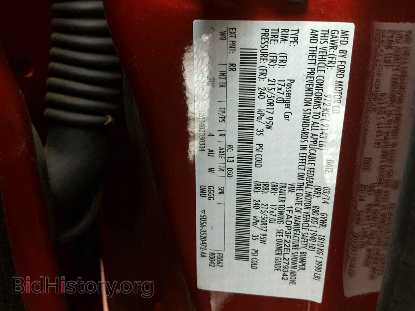 2014 FORD FOCUS SE - VIN: 1FADP3F22EL279342 - Фото 10