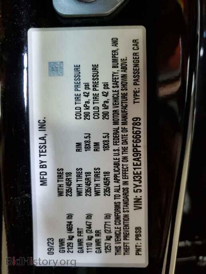 2023 TESLA MODEL 3 - VIN: 5YJ3E1EA9PF666789 - Photo 12