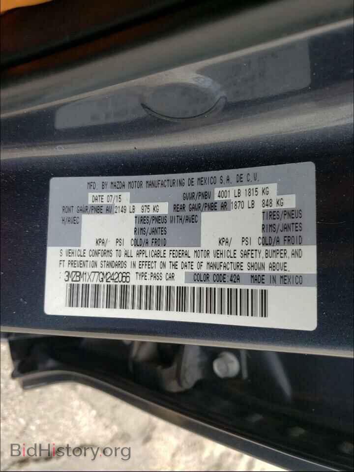 2016 MAZDA 3 - VIN: 3MZBM1X77GM242066 - Фото 10
