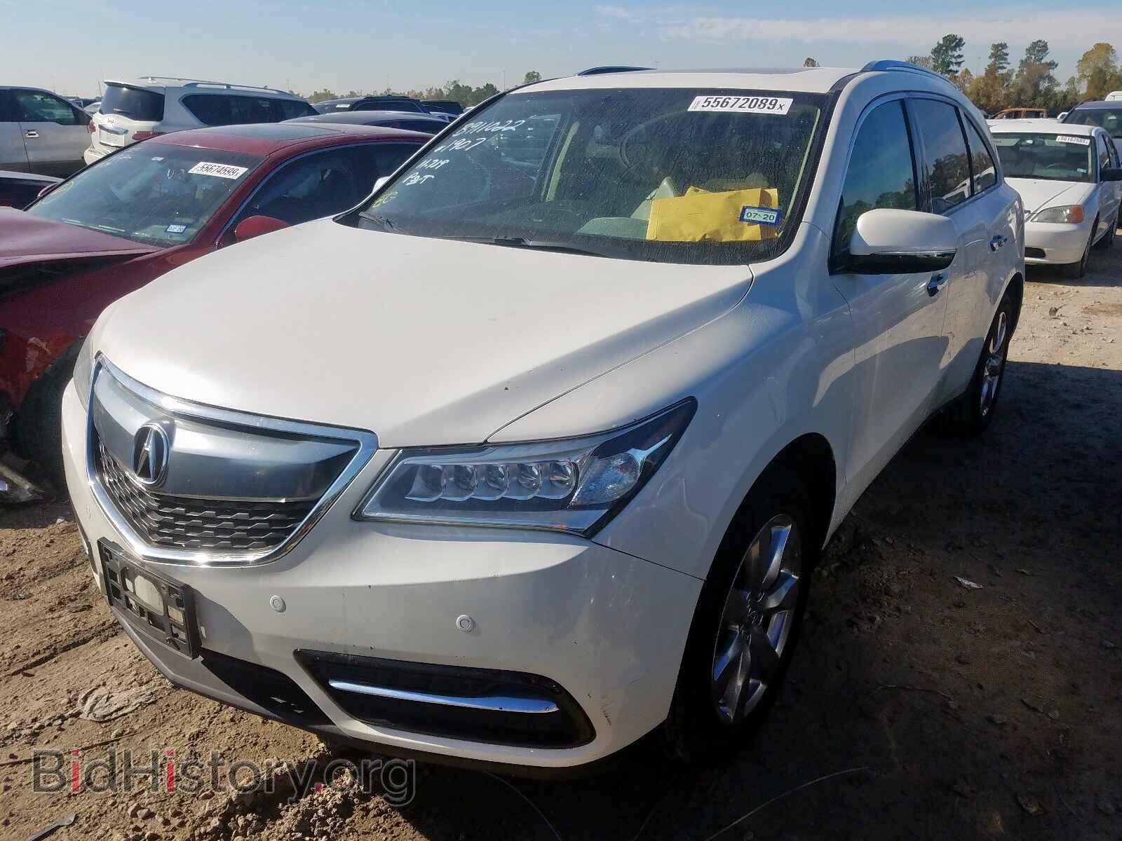2014 ACURA MDX ADVANC - VIN: 5FRYD4H89EB001907 - Фото 2