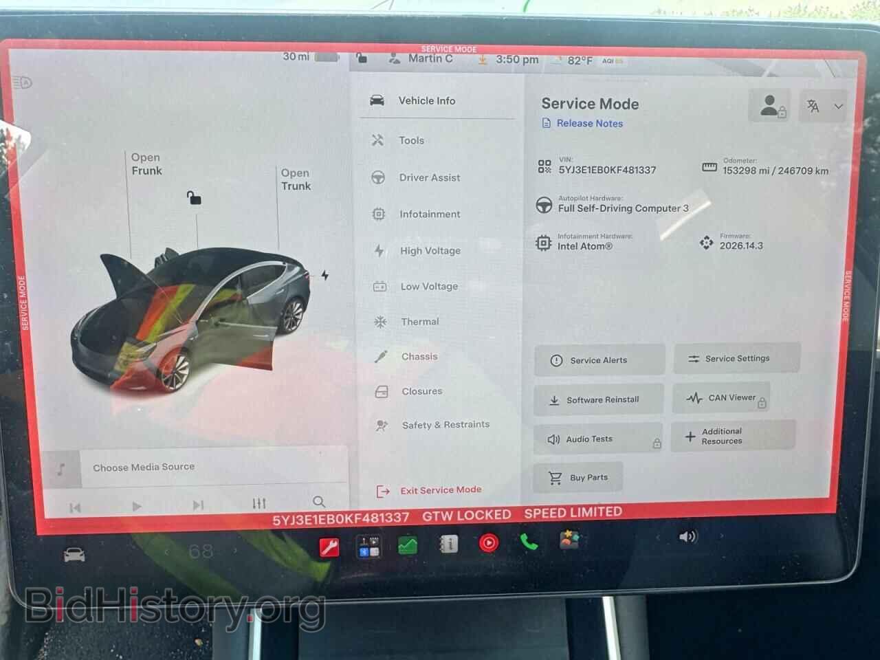 2019 TESLA MODEL 3 - VIN: 5YJ3E1EB0KF481337 - Фото 9