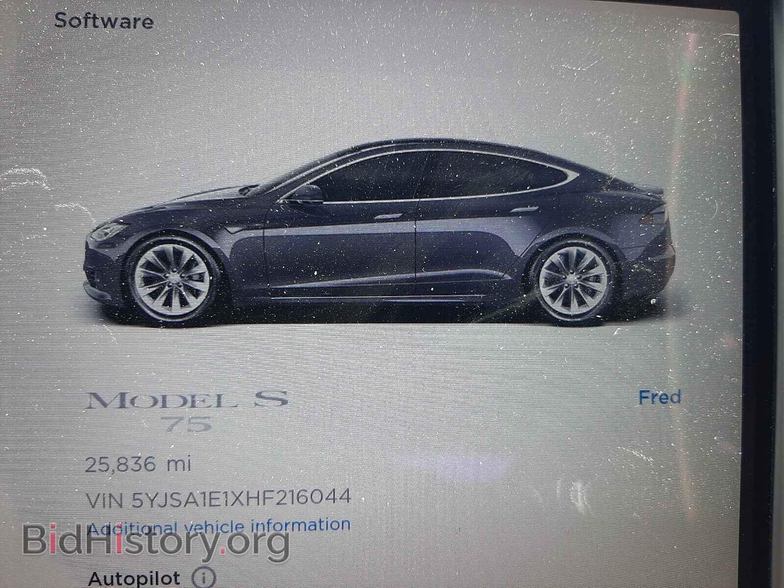 2017 TESLA MODEL S - VIN: 5YJSA1E1XHF216044 - Photo 8