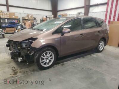 2016 Toyota PRIUS Prius V, brown — VIN JTDZN3EU4GJ050264, Copart