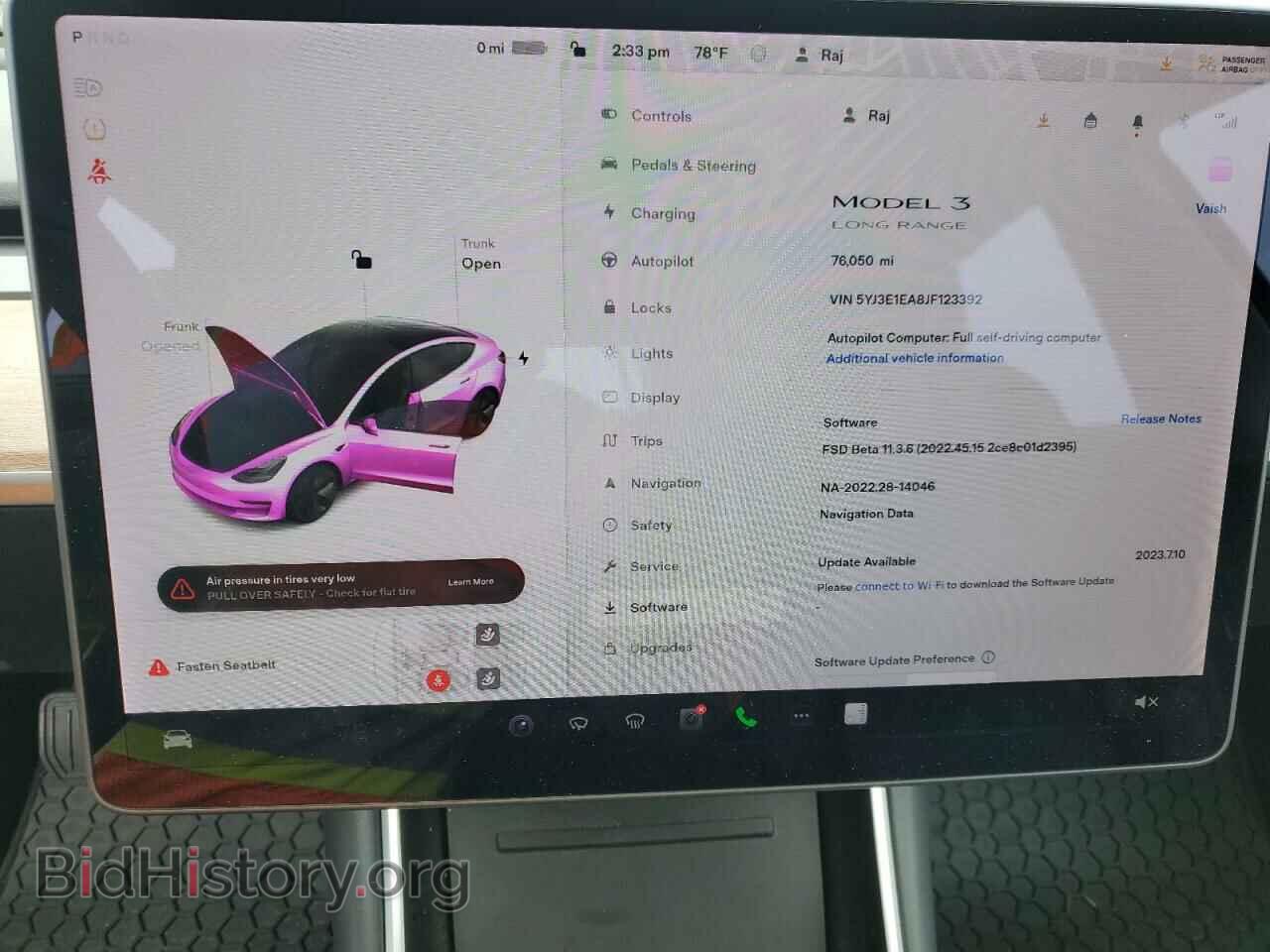 2018 TESLA MODEL 3 - VIN: 5YJ3E1EA8JF123392 - Фото 9