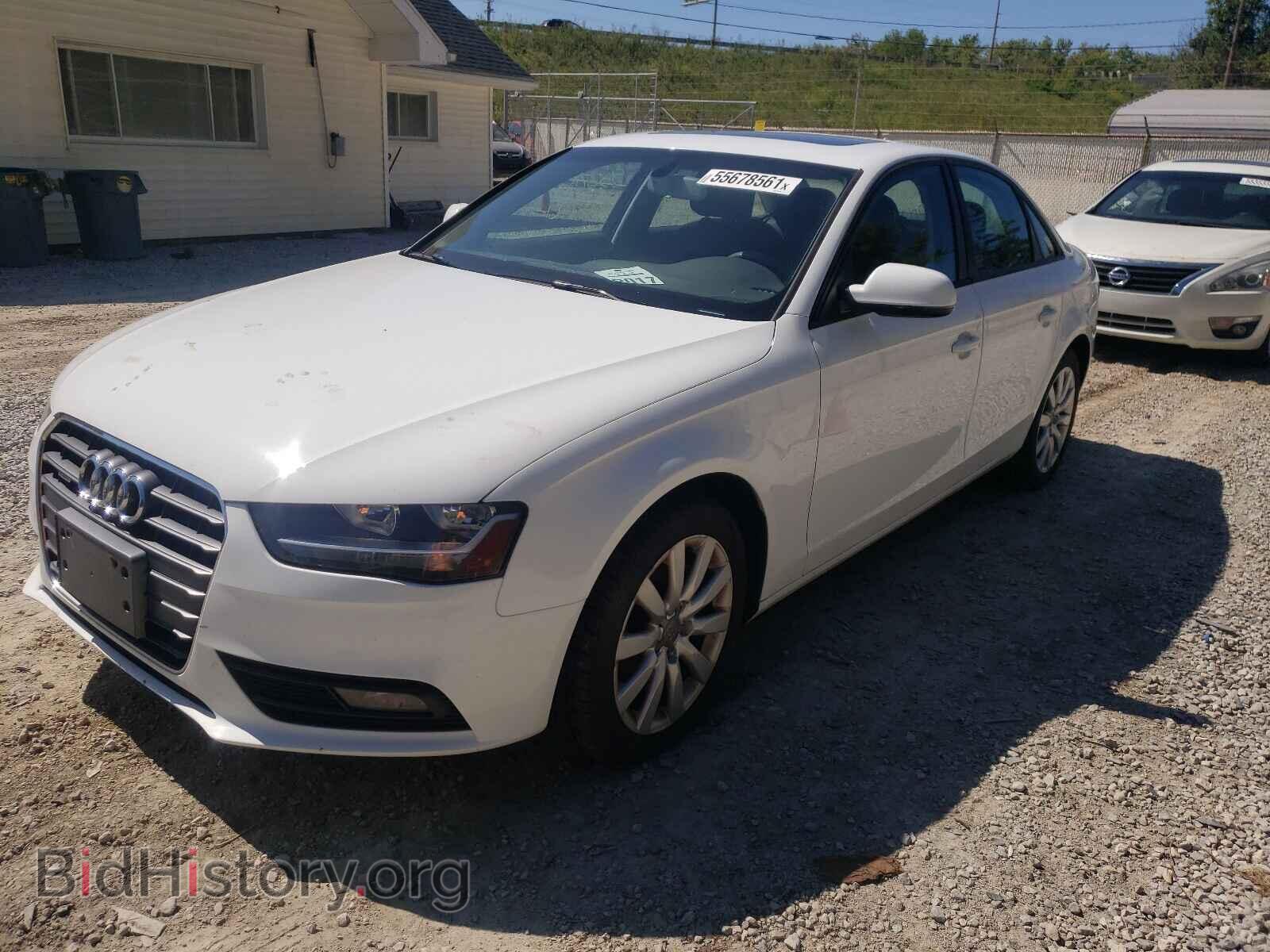 2013 AUDI A4 - VIN: WAUBFAFL0DN031754 - Photo 2