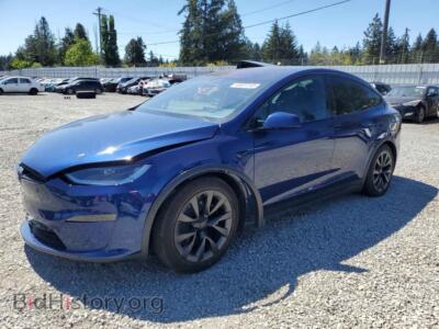 2023 Tesla MODEL X, синий — VIN 7SAXCDE54PF423504, Copart