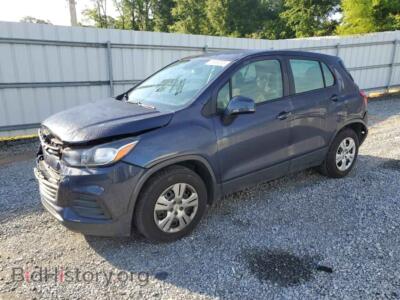 2019 Chevrolet TRAX LS, blue — VIN 3GNCJKSB3KL113068, Copart