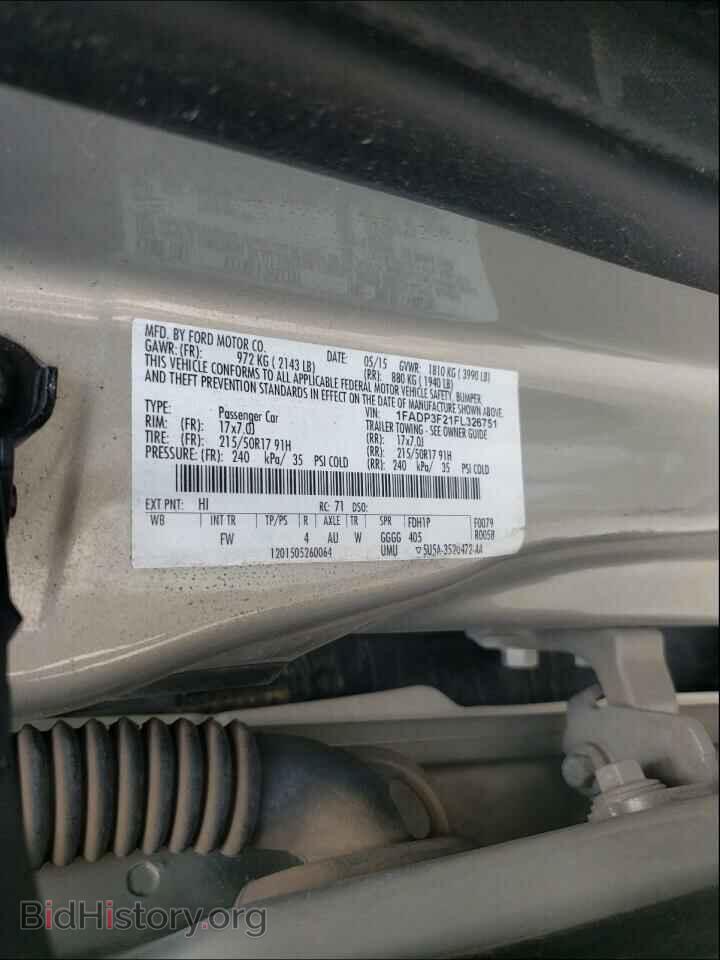 2015 FORD FOCUS - VIN: 1FADP3F21FL326751 - Photo 10