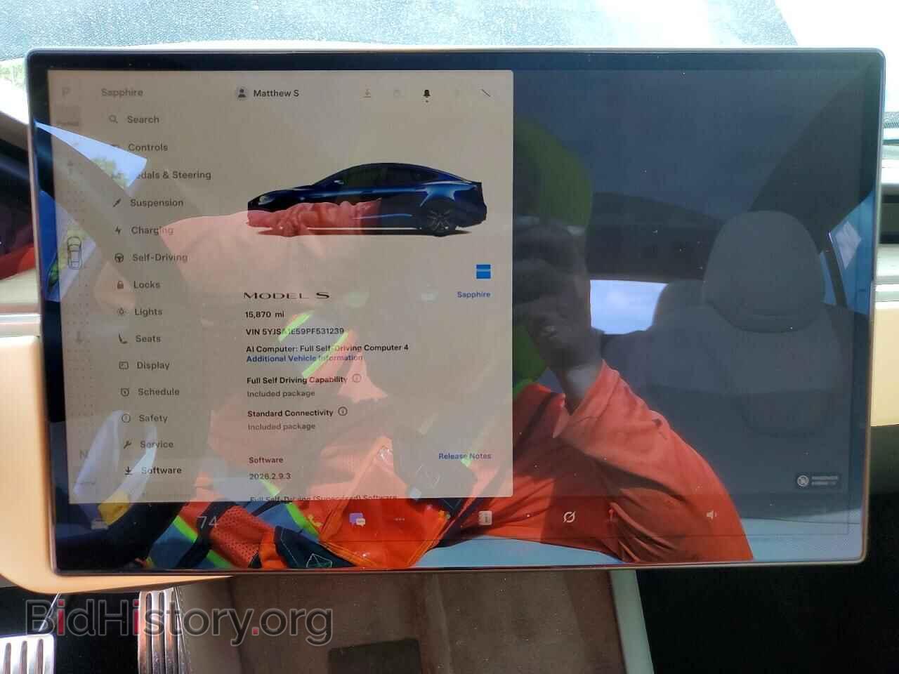 2023 TESLA MODEL S - VIN: 5YJSA1E59PF531239 - Photo 9
