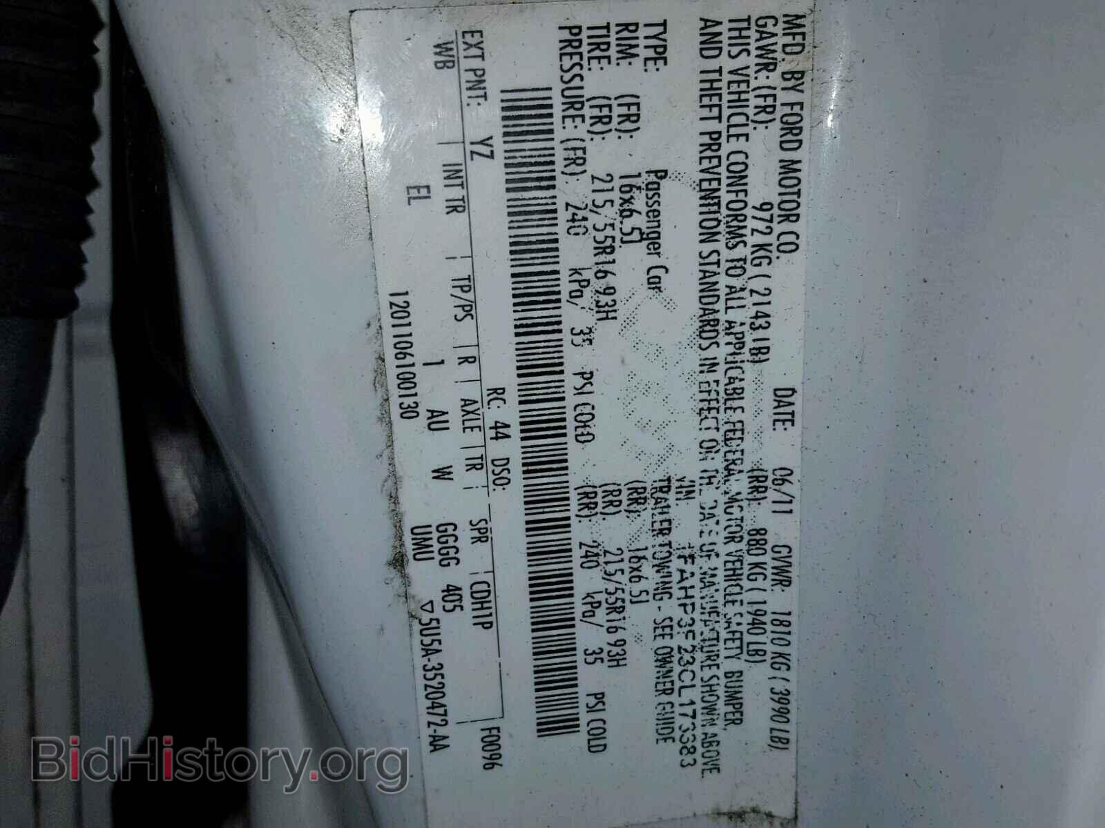 2012 FORD FOCUS - VIN: 1FAHP3F23CL173383 - Фото 10