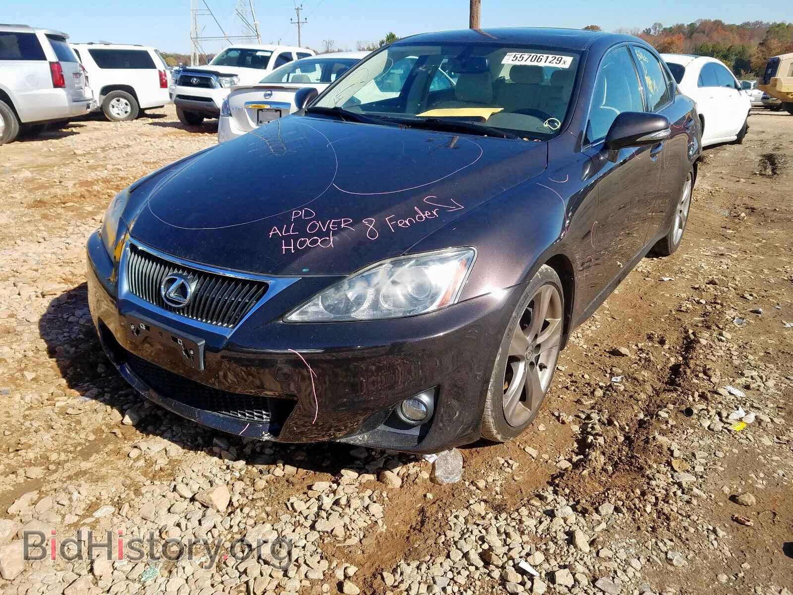 2012 LEXUS IS - VIN: JTHBF5C2XC5182085 - Фото 2