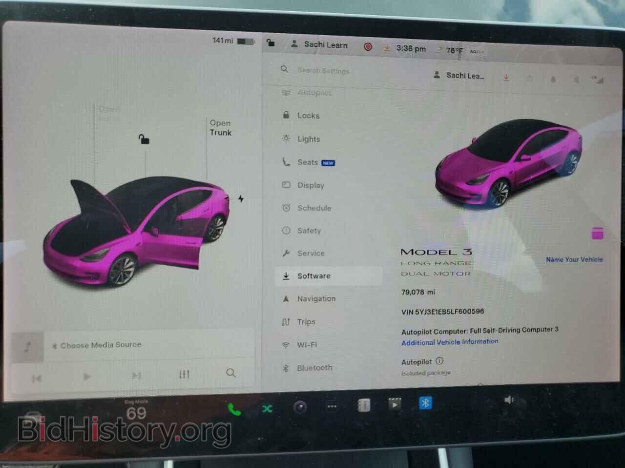 2020 TESLA MODEL 3 - VIN: 5YJ3E1EB5LF600596 - Photo 9