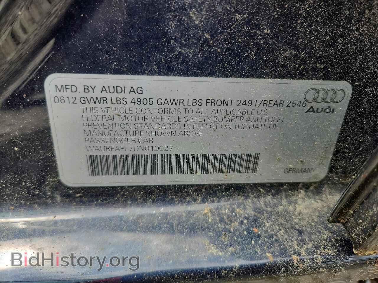 2013 AUDI A4 - VIN: WAUBFAFL7DN010027 - Photo 12