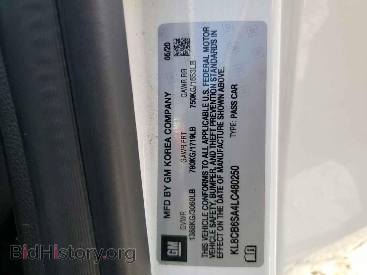 2020 CHEVROLET SPARK - VIN: KL8CB6SA4LC480250 - Фото 12