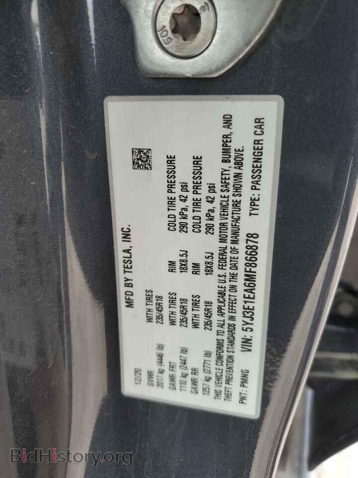 2021 TESLA MODEL 3 - VIN: 5YJ3E1EA6MF866878 - Photo 13